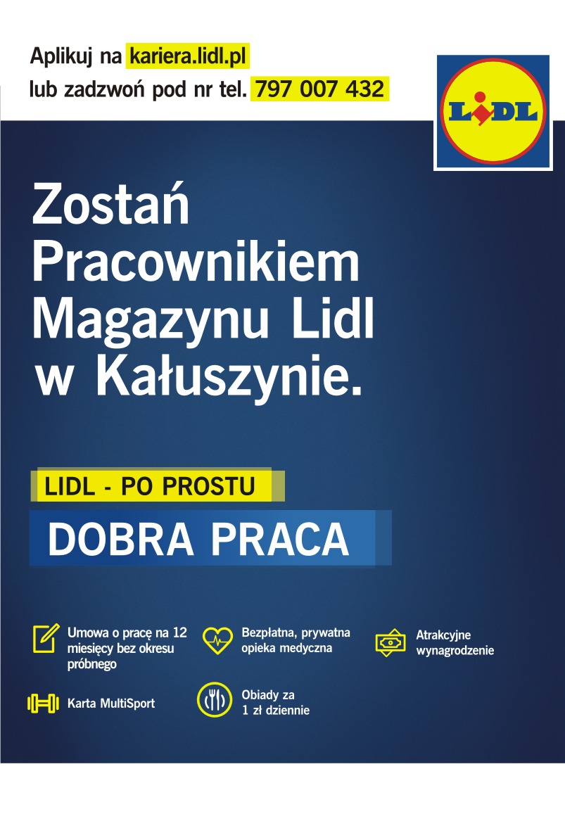 LIDL zostań pracownikiem magazynu w Kałuszynie