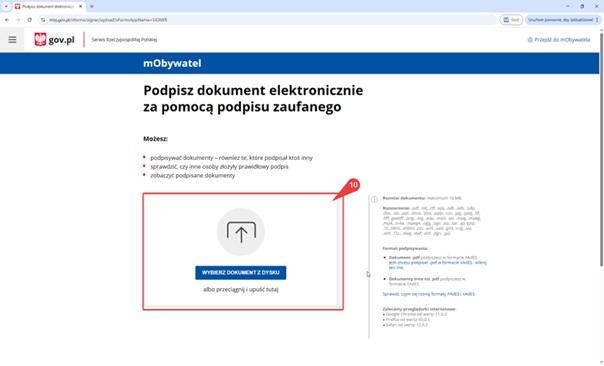 Instrukcja podpisywania elektronicznego dokumentów typu pdf 6