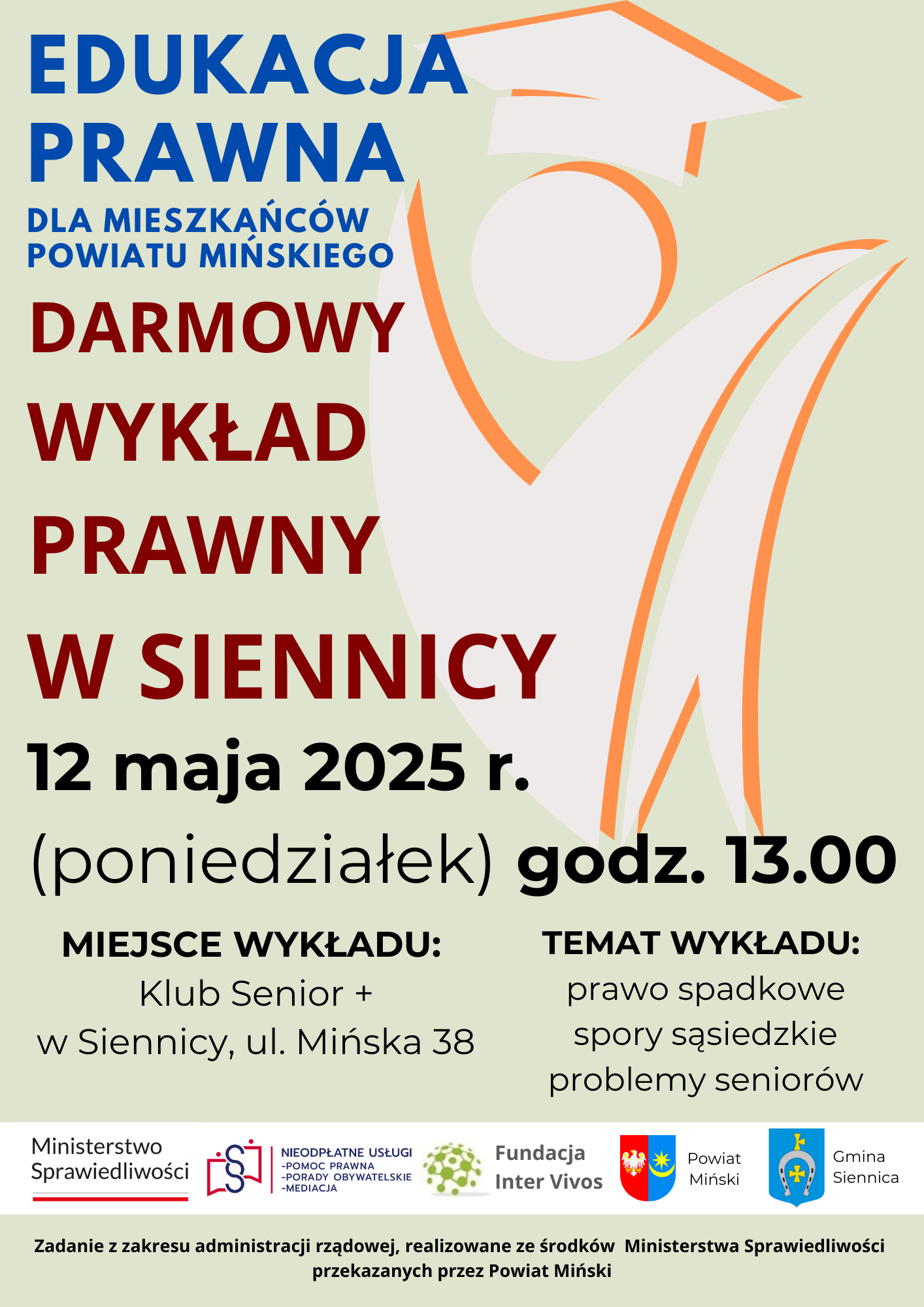 Edukacja prawna - bezpłatny wykład w Siennicy