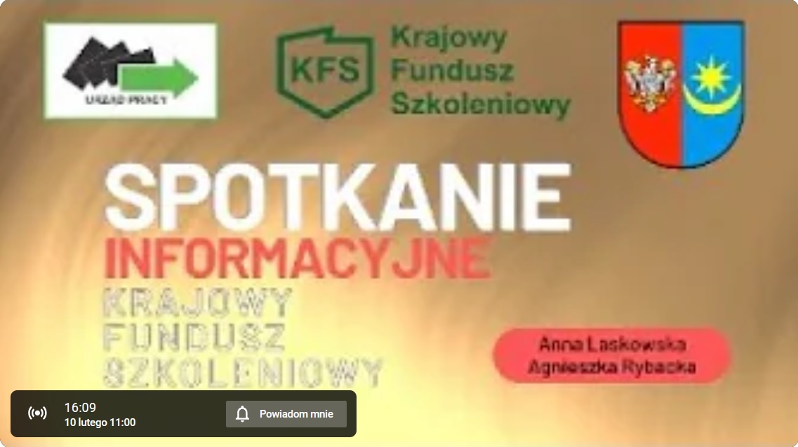 Spotkanie informacyjne KFS