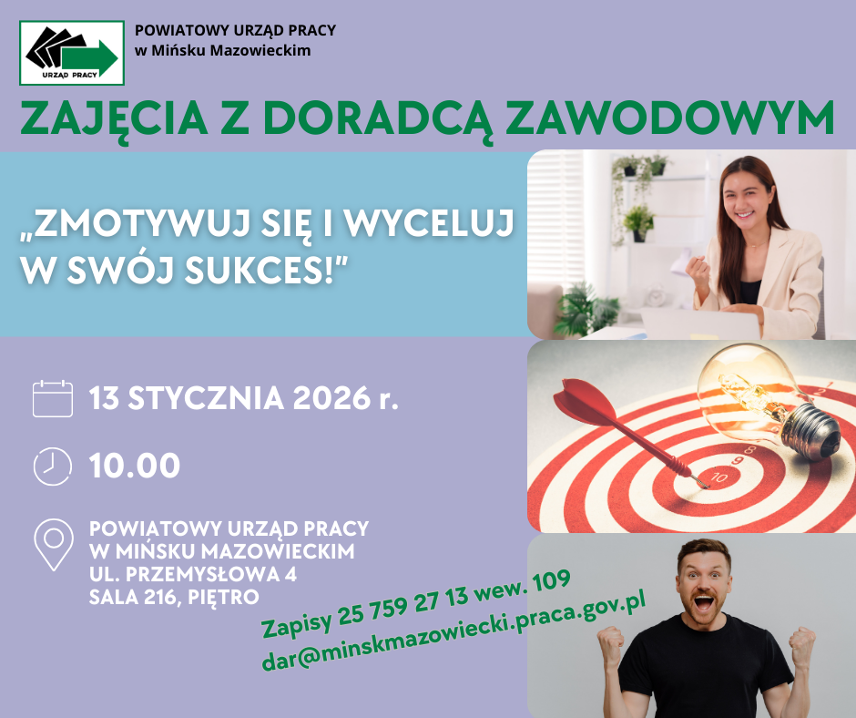Zajęcia „ZMOTYWUJ SIĘ I WYCELUJ W SWÓJ SUKCES!”