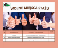 Zdjęcie artykułu Oferta wolnych miejsc stażu - aktualizacja