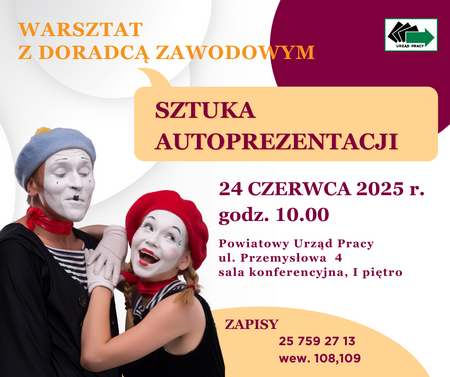Zdjęcie artykułu Warsztat z doradcą zawodowym SZTUKA AUTOPREZENTACJI