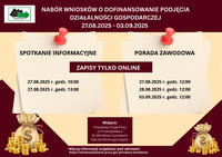 Zdjęcie artykułu Informacja dla osób ubiegających się o środki na podjęcie działalności gospodarczej