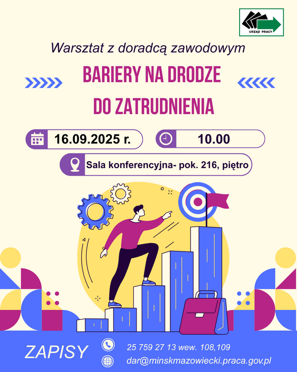 Zdjęcie artykułu Warsztat z doradcą zawodowym – "Bariery na drodze do zatrudnienia"