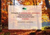 Zdjęcie artykułu Informacja o dniu wolnym 10 listopada 2025 r.