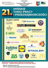 Obrazek dla: 21. Mińskie Targi Pracy i Przedsiębiorczości nadchodzą!