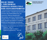 Obrazek dla: Wolne środki z Państwowego Funduszu Rehabilitacji Osób...