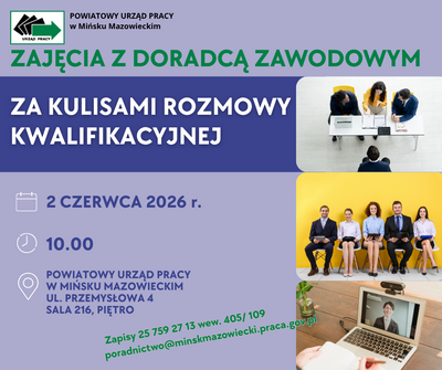 Obrazek dla: Zajęcia z doradcą zawodowym - Za kulisami rozmowy...